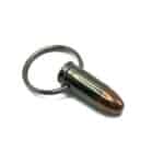 9mm Nickel Bullet Keychain