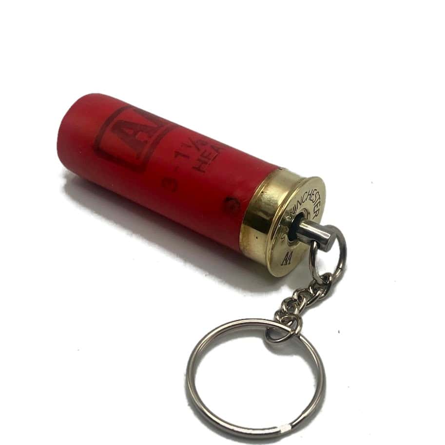 Red Shotgun Shell Keychain