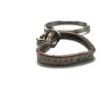 Quarter Heart Keychain