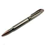 Nickel Engraved Bullet Casing Twist Pen