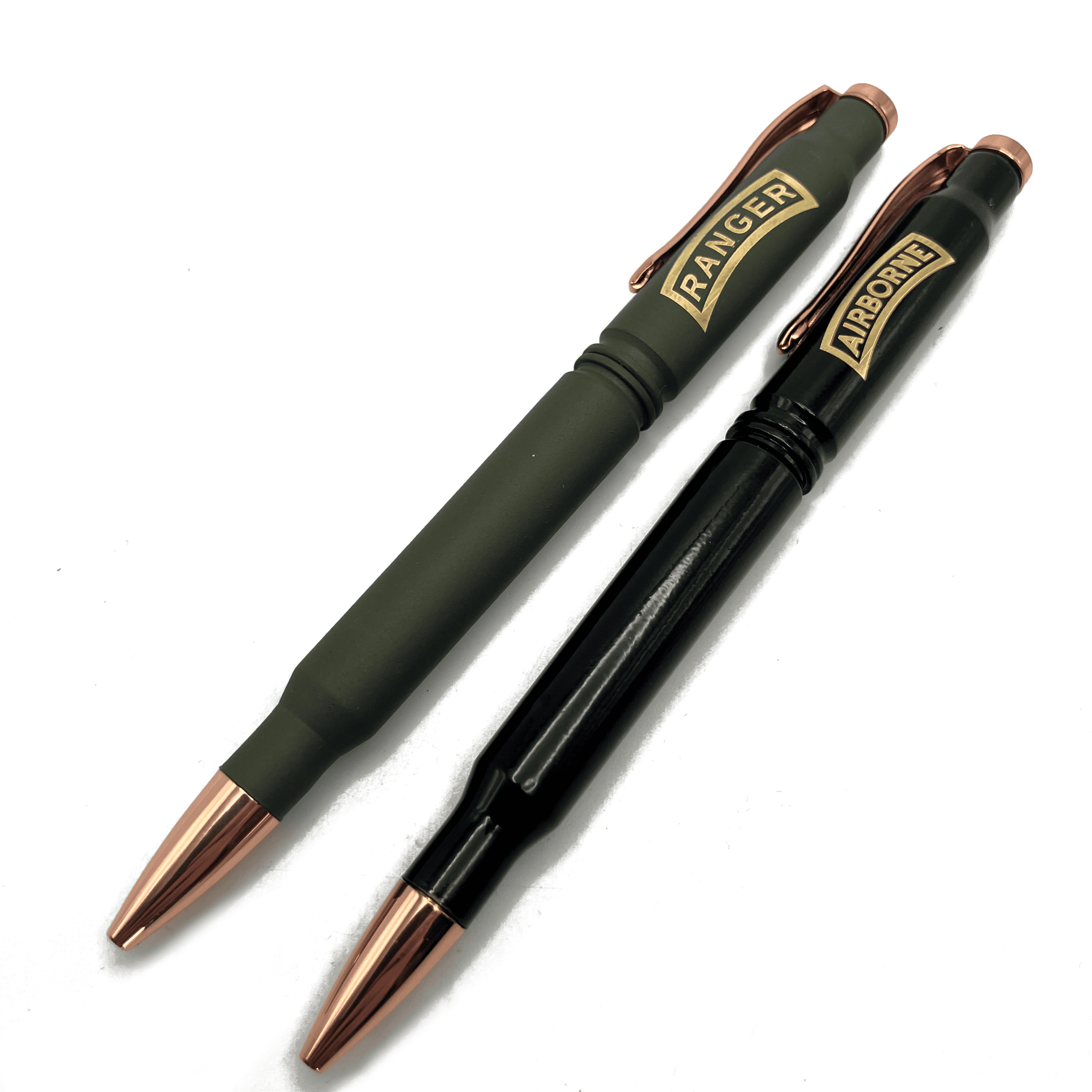 Engraved Ranger Airborne Bullet Casing Twist Pens