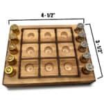 Tic Tac Toe Bullet Casing Game