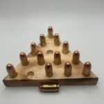 Handmade Bullet Triangle Peg Game