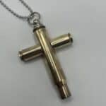 Bullet Casing Cross Necklace