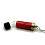 12 Gauge Red Shotgun Shell Capsule Necklace