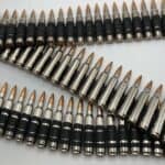 M249 SAW 5.56 Linked Belt Nickel Dummy Rounds