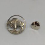 Wholesale: Buffalo Nickel Cut Coin Tie-tack / Lapel Pin