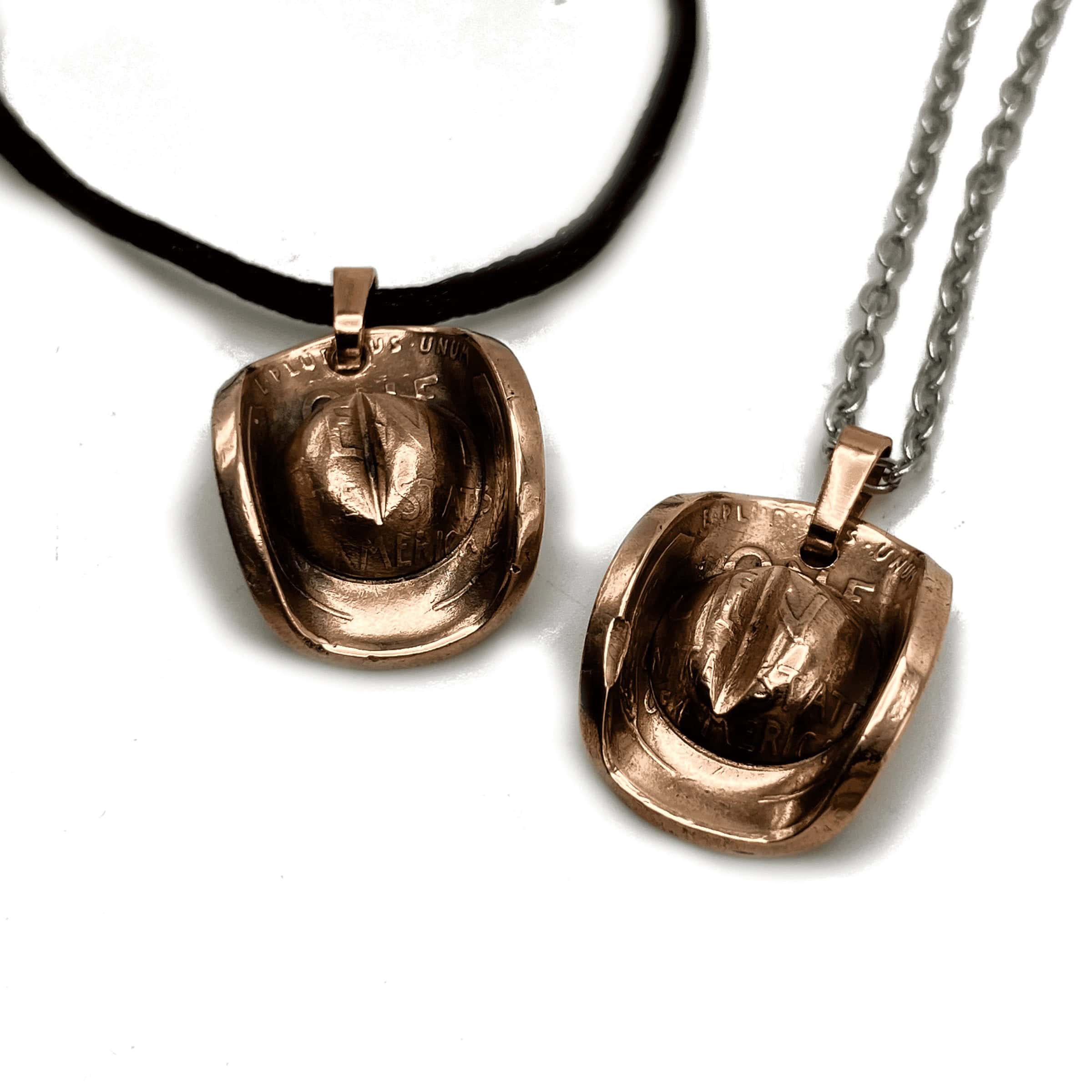 Cowboy Hat Penny Pendants