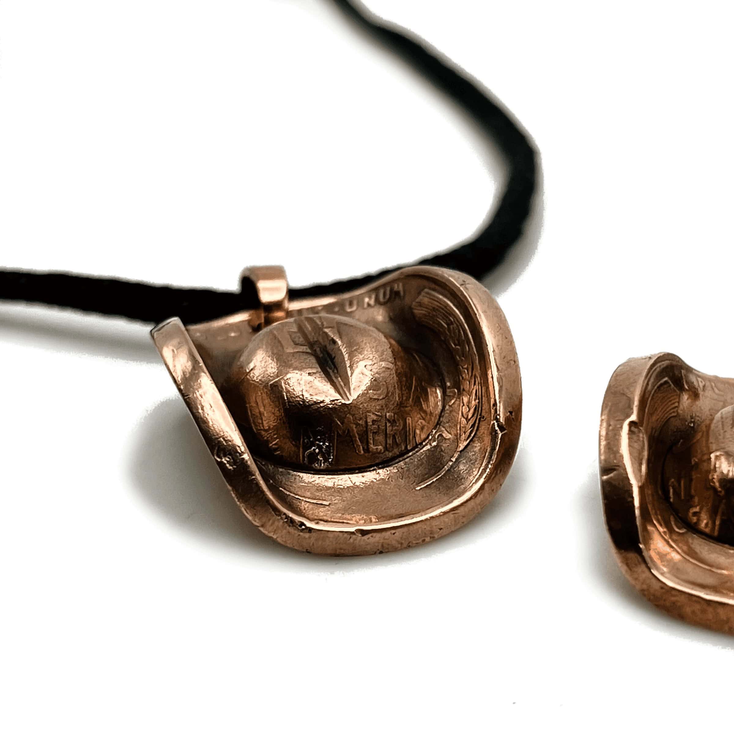 Cowboy Hat Penny Pendants