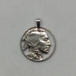 Indian Head Nickel Cut Coin Pendant