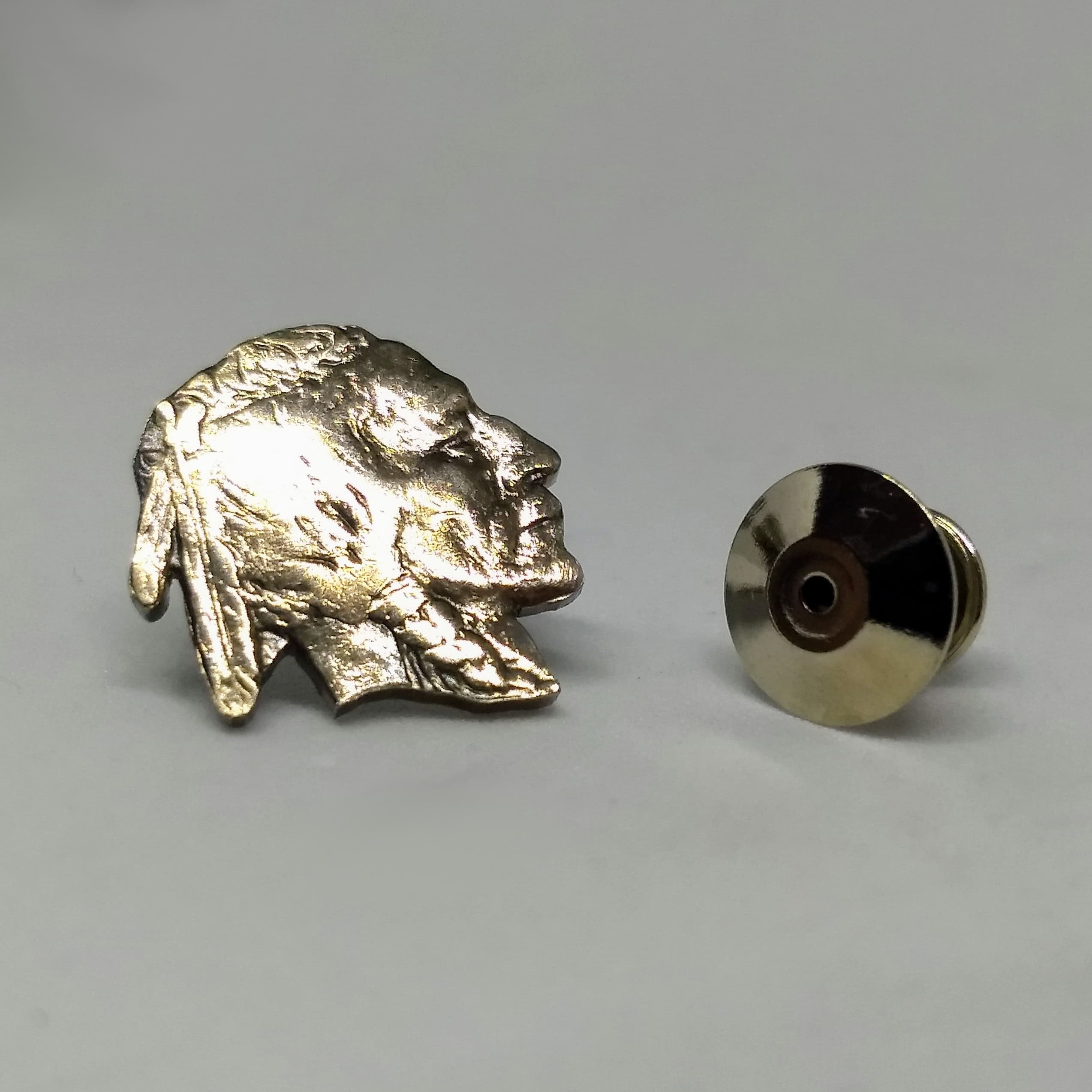 Indian Head Cut Coin Pin