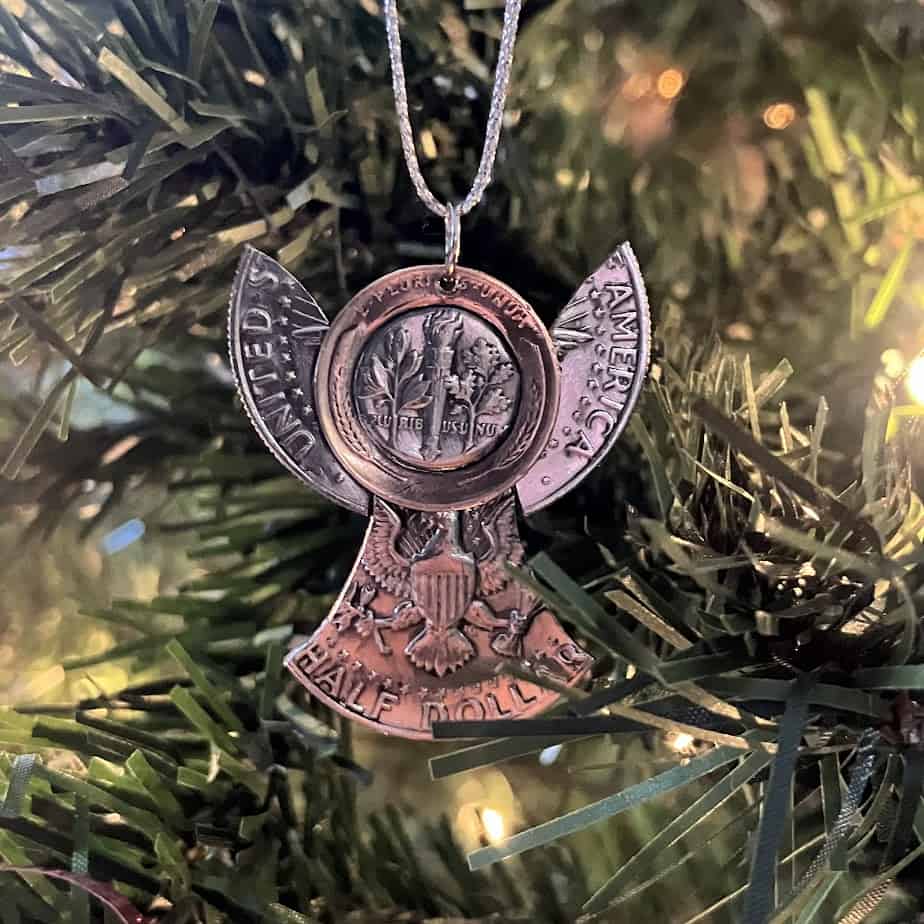 Coin Angel Christmas Ornament