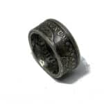 Morgan Silver Dollar Ring Antiqued