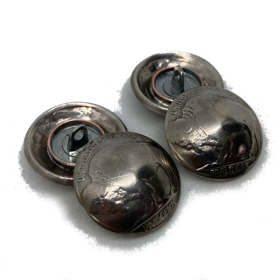 Buffalo Nickel Coin Buttons