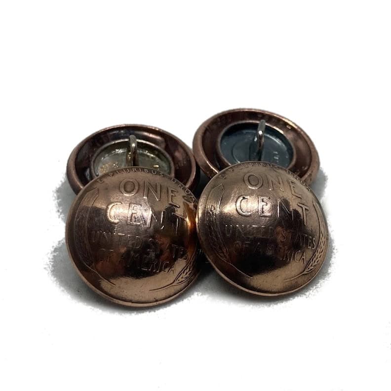 Wheat Penny Coin Buttons