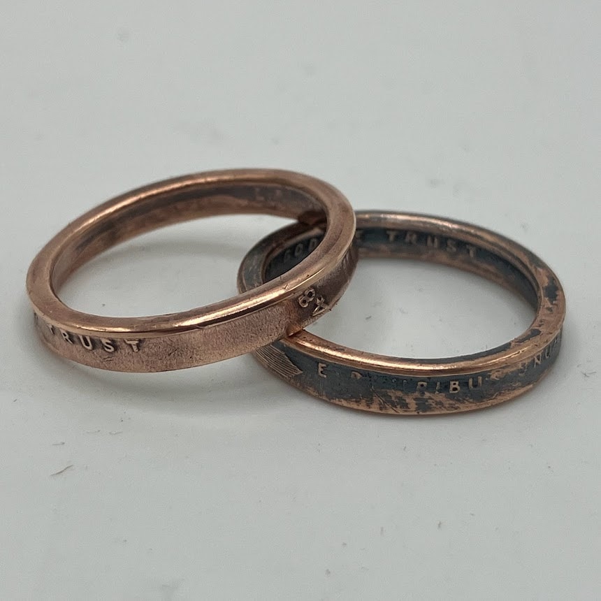 Lucky Penny Coin Rings