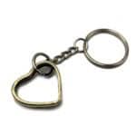 Bullet Casing Heart Keychain