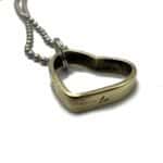 Bullet Casing Heart Necklace