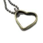 Bullet Casing Heart Necklace