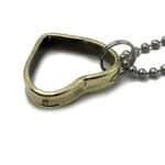 Bullet Casing Heart Necklace