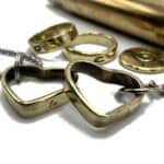 50 BMG Bullet Casing Heart Keychain / Necklace