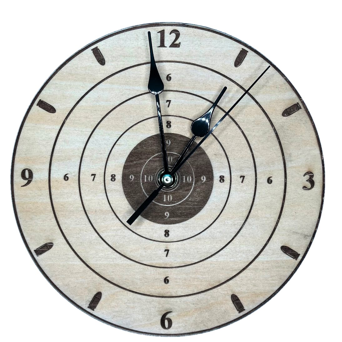 Wood Target Clock