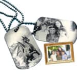 Personalized Photo Engraved Military Dog Tags