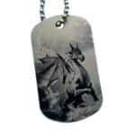 Dragon Photo Dog Tag Necklace