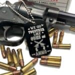 We Go Together Like Guns and Ammo Dog Tags