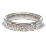 Silver State Quarter Coin Ring