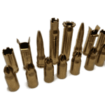 50 BMG Bullet Casing Chess Piece Set Brass Pieces
