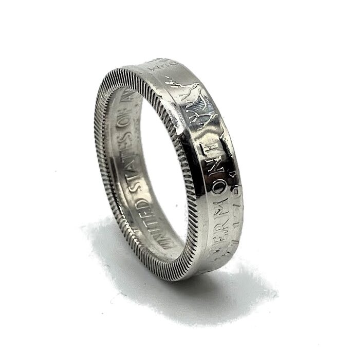 Silver Quarter Ring Vermont