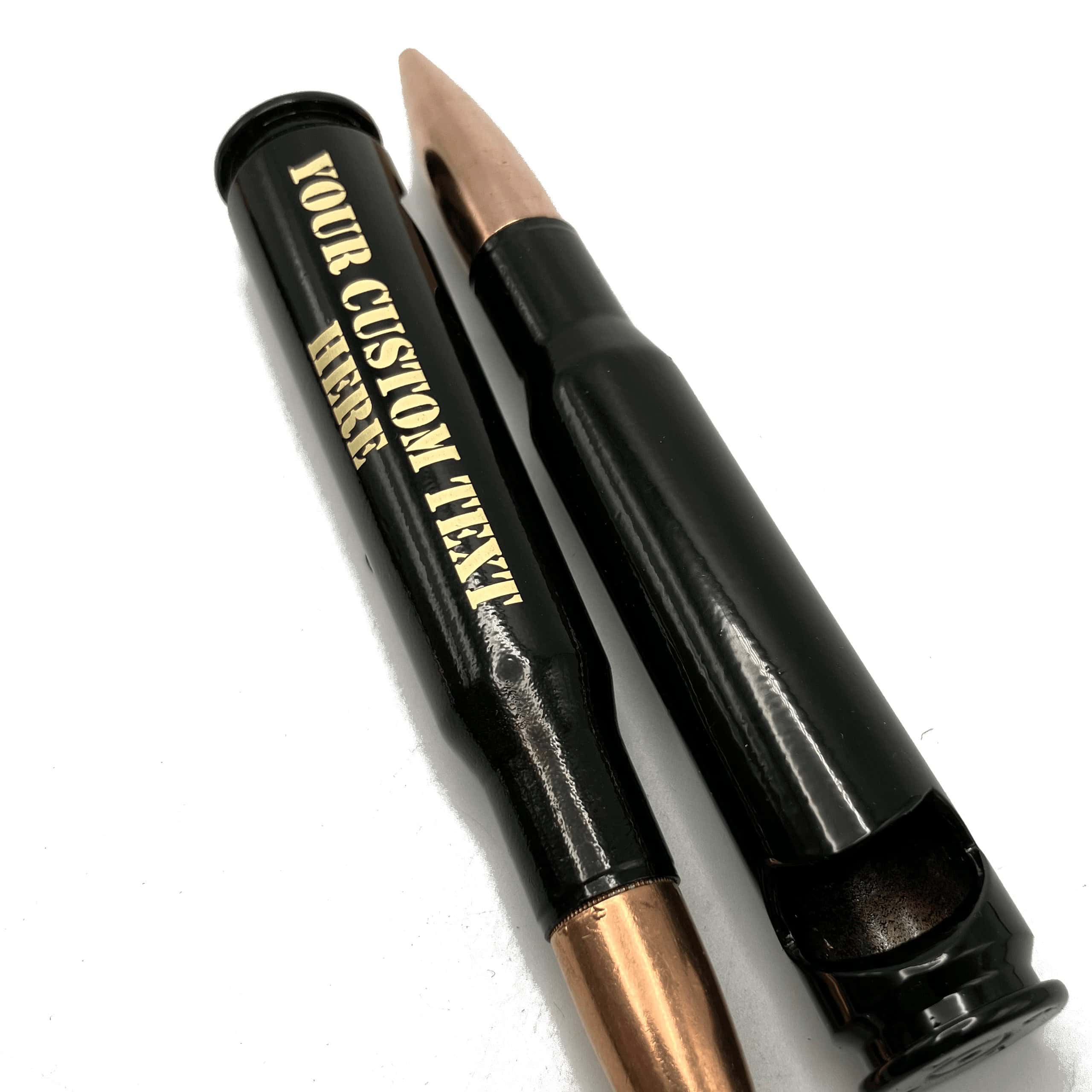 50 BMG Black Bullet Bottle Opener Engraved