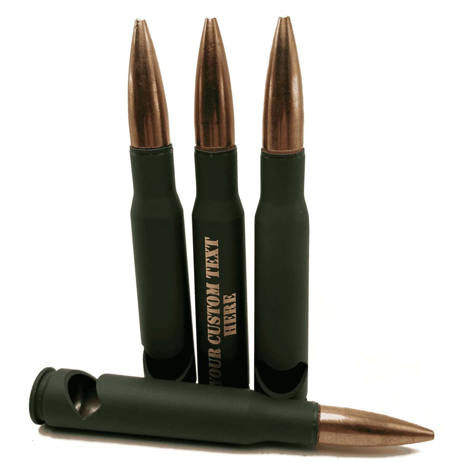 50 BMG Army Green Personalized Bullet Bottle Openers