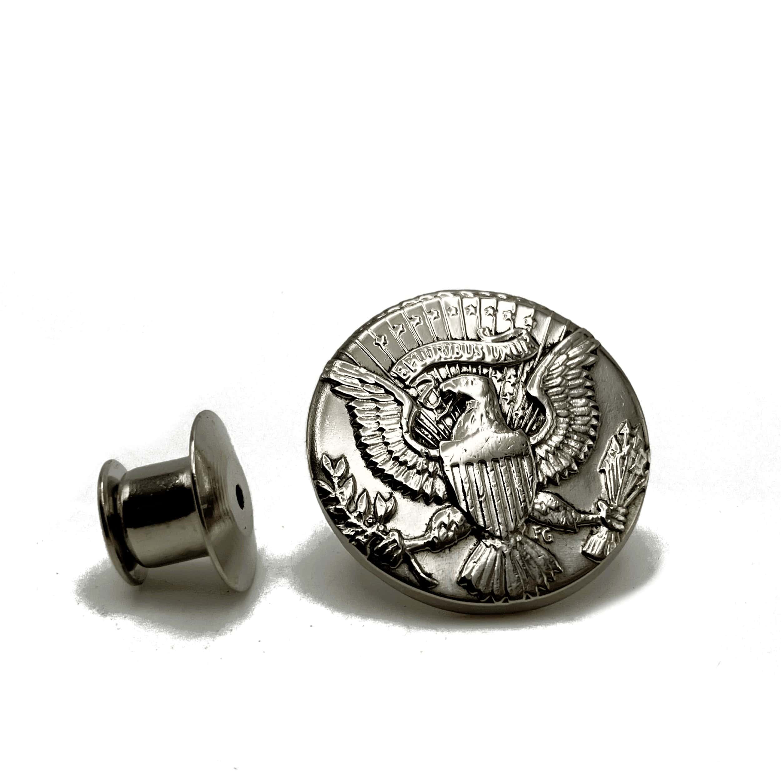 Kennedy Half Dollar Coin Pin National Seal Eagle