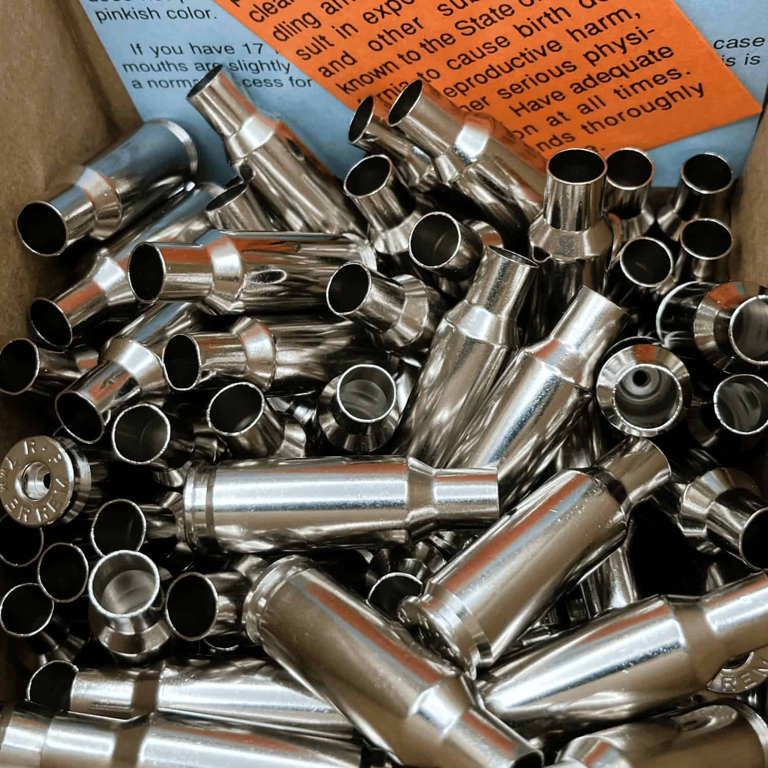 7mm BR Nickel Brass Casings